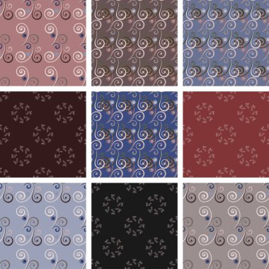 Romantik bukleleri olan kusursuz klasik modeller. Yazdırma ve tekstil için ideal