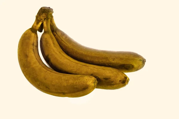 Пучок Бананів Ізольований Білому Тлі — стокове фото