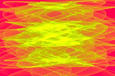 Soyut modern dinamik stil kırmızı ve sarı desenli dalga pankartı arka planı.