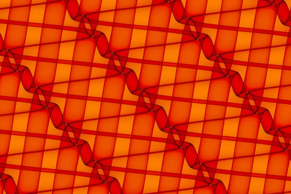 Abstract Modern Dynamic Stylish Red Yellow Decorative Pattern Wave Banner — Stock Photo, Image
