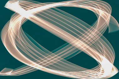 Soyut modern dinamik stil yeşil dekoratif desen dalga afişi arkaplanı.