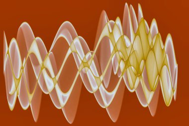 Soyut modern dinamik stil yeşil dekoratif desen dalga afişi arkaplanı.