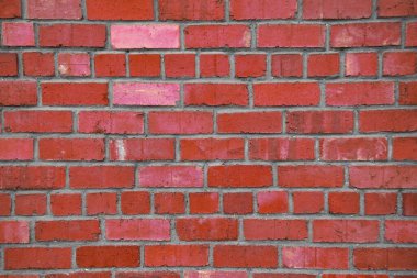 Modern tuğla duvar, arka plan için kırmızı tuğla duvar dokusu.
