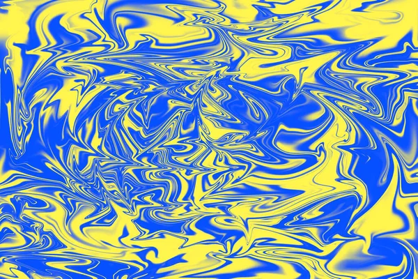 Streszczenie Nowoczesny Dynamiczny Stylowy Żółty Niebieski Dekoracyjny Wzór Fala Baner — Zdjęcie stockowe