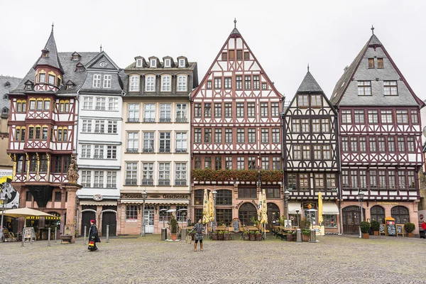 Romerberg (Romerplatz), Frankfurt am Main, Alemanha — Fotografia de Stock