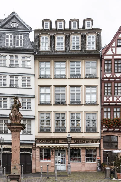 Romerberg (Romerplatz), Frankfurt am Main, Alemanha — Fotografia de Stock