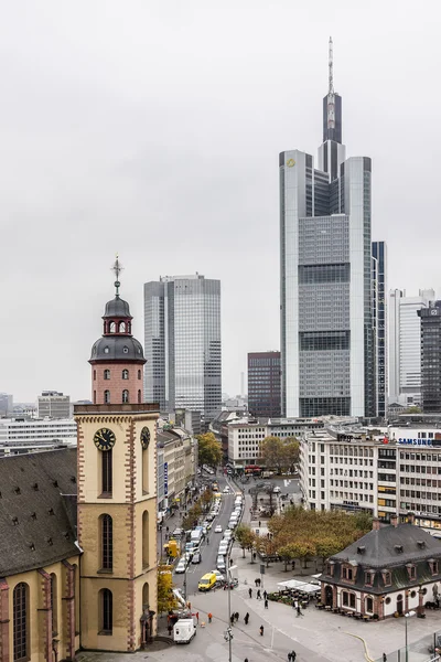 Luftaufnahme von Frankfurt, Deutschland — Stockfoto