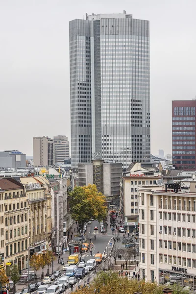 Luchtfoto van Frankfurt, Duitsland — Stockfoto