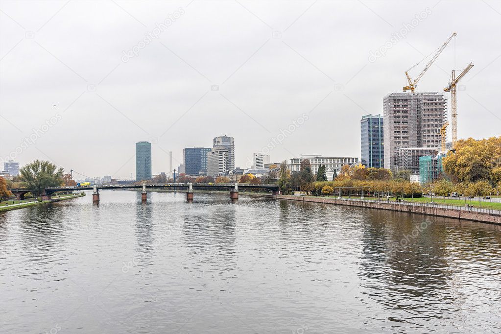 Embankment of river Main, Frankfurt am Maine, Germany