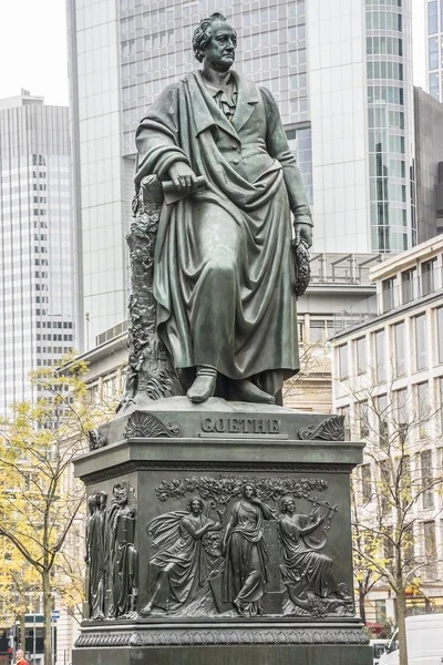 Statua di Goethe a Francoforte, Germania — Foto Stock