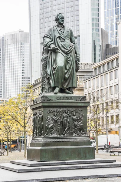 Statua di Goethe a Francoforte, Germania — Foto Stock