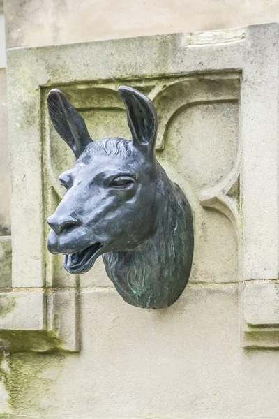 Johannes Gutenberg pomnik elementów, Frankfurt am Main, Niemcy. — Zdjęcie stockowe