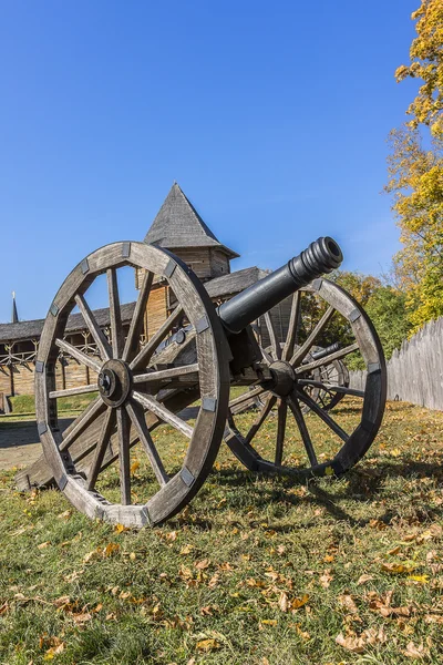 Oude pistool in Baturin Fort, Oekraïne — Stockfoto