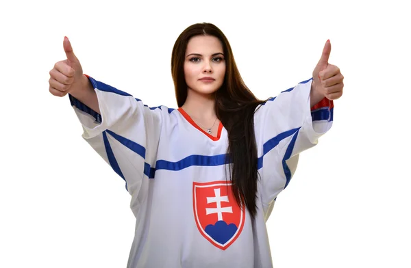 Slovakian female Fan — Stock Photo, Image