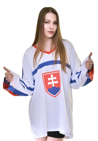 Slovakiska sport Fan — Stockfoto