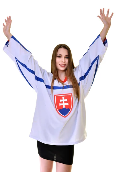 Slovakiska sport Fan — Stockfoto