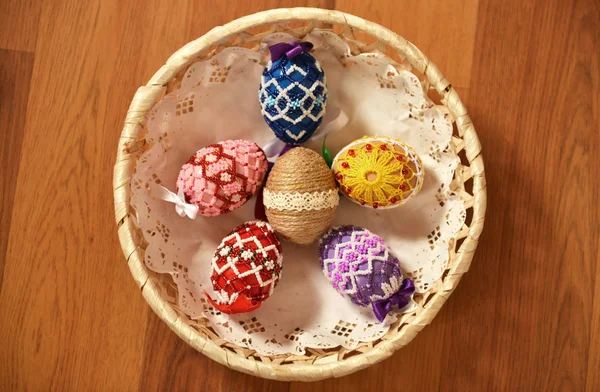 Easter eggs handmade — Stock Photo, Image
