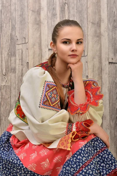 Costume folcloristico slovacco — Foto Stock