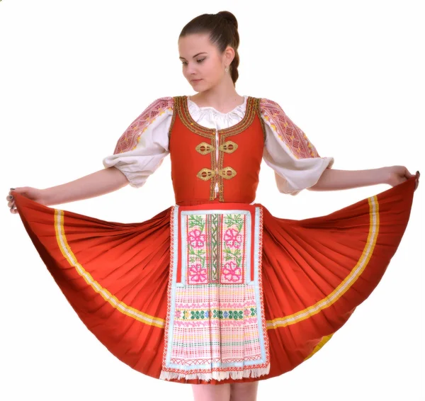 Slovenský folklor kostým — Stock fotografie