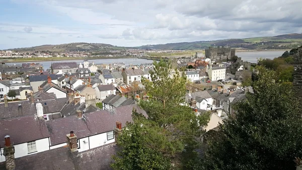 Beroemde Conwy Castle — Stockfoto