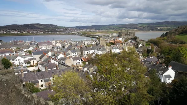 Beroemde Conwy Castle — Stockfoto