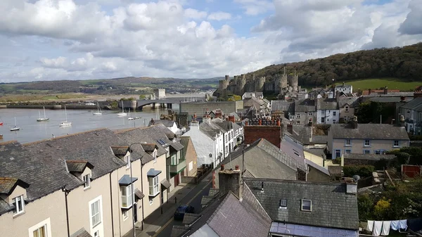 Beroemde Conwy Castle — Stockfoto