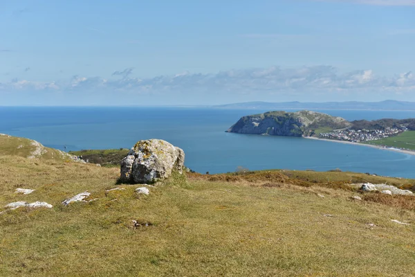 Táj látványát a nagy Orme Llandudno — Stock Fotó