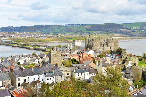 Beroemde Conwy Castle — Stockfoto