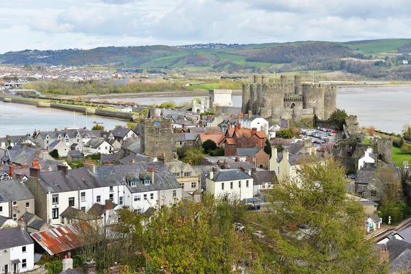 Beroemde Conwy Castle — Stockfoto