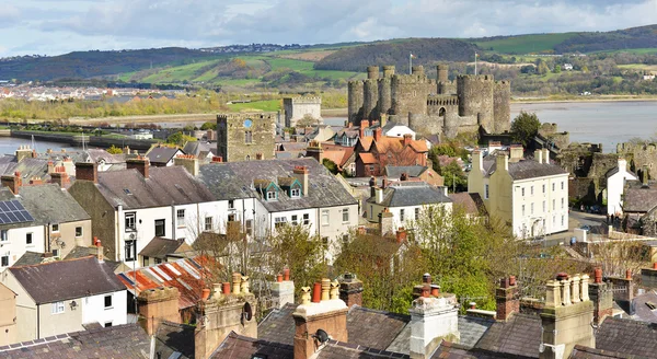 Slavný hrad Conwy — Stock fotografie