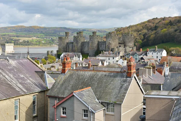 Castelo Conwy famoso — Fotografia de Stock