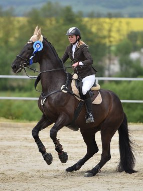 güzel kadın binicilik at