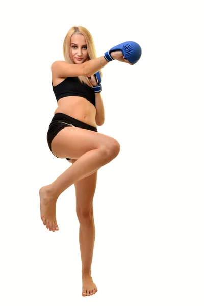 Sexy woman boxer — Stock Photo, Image