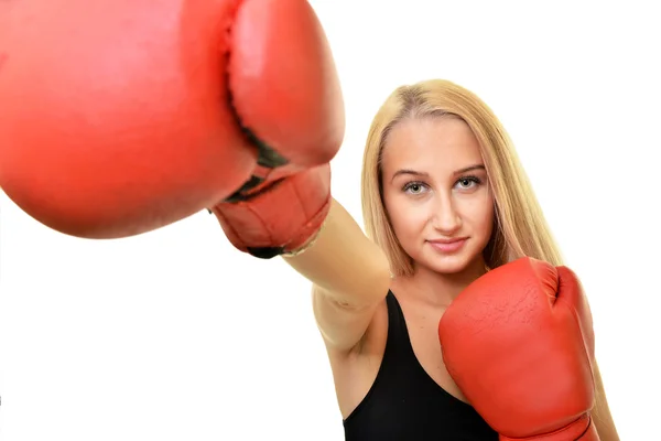 Sexy woman boxer — Stock Photo, Image