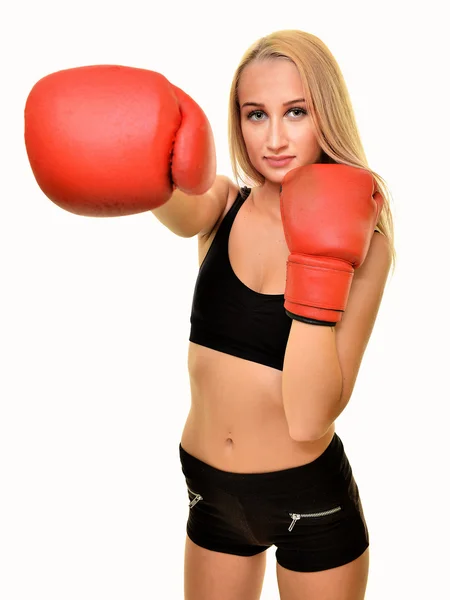 Seksi kadın boksör — Stok fotoğraf