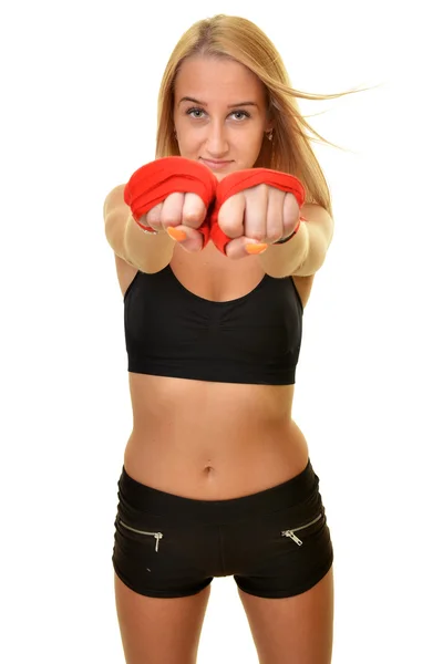 Mujer sexy boxeador —  Fotos de Stock