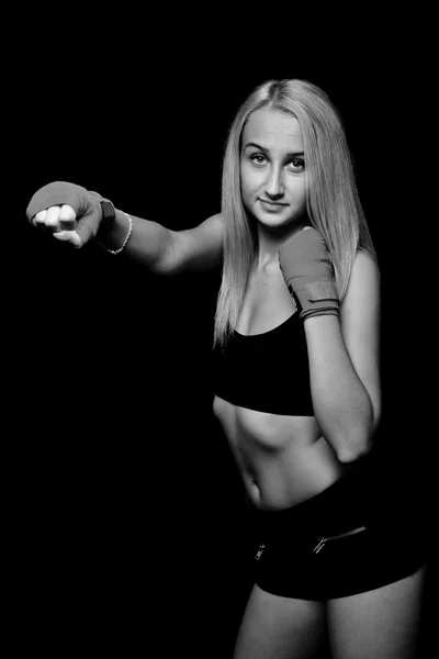 Sexy chica boxeadora —  Fotos de Stock