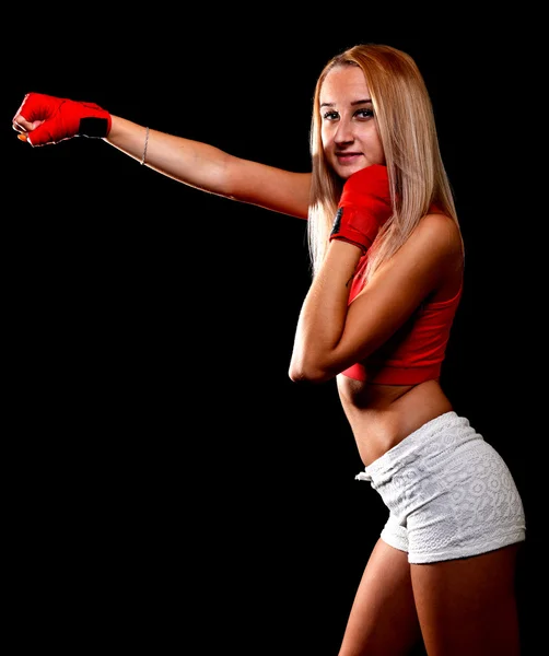 Sexy Boxer menina — Fotografia de Stock