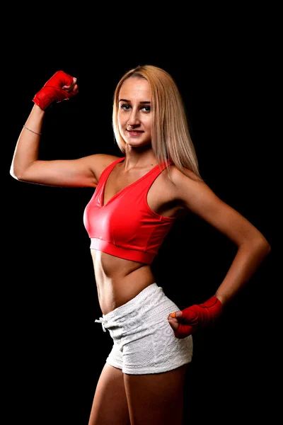 Sexy Boxer menina — Fotografia de Stock