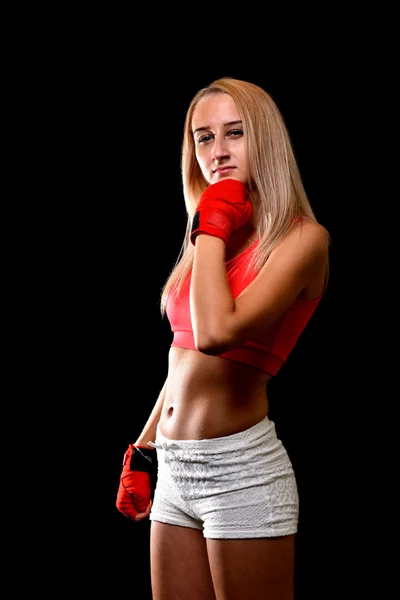 Sexy chica boxeadora —  Fotos de Stock