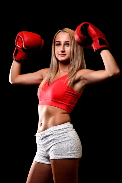 Sexy Boxer menina — Fotografia de Stock