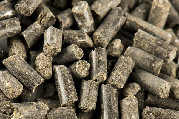 Gödselmedel Pellet Isolerad Vit Bakgrund — Stockfoto