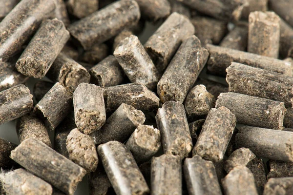 Gödselmedel Pellet Isolerad Vit Bakgrund — Stockfoto