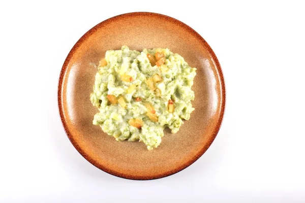 Primo Piano Gnocchi Spinaci Slovacchi Con Formaggio Pecora — Foto Stock