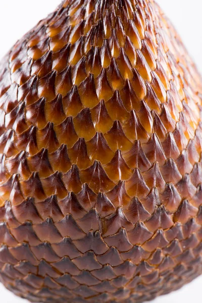 Pele Castanha Fruta Salak Forma Escamas Cobra — Fotografia de Stock