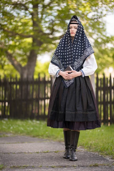 Slovak Folklore Slovak Folk Girl — Stock Photo, Image