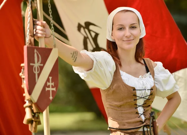 Woman in pirate costume — Stock Photo, Image