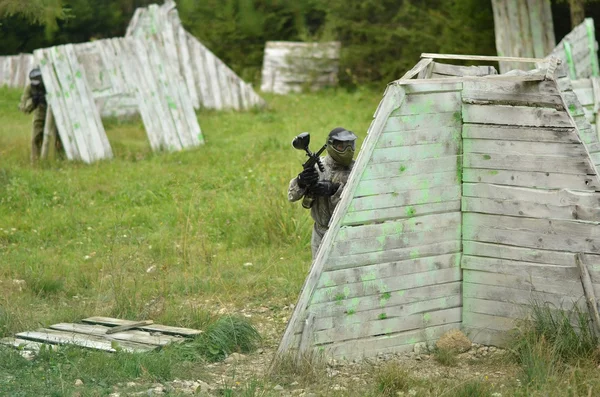 Paintball sportovní hráče — Stock fotografie