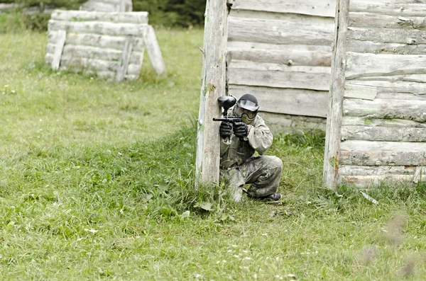Paintball sport player — Stock Photo, Image