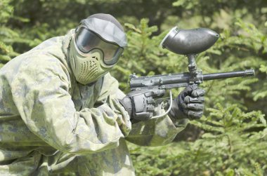 Paintball spor oyuncu